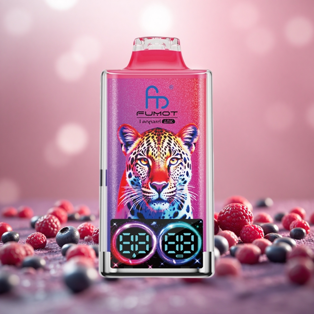 Blueberry Cherry Cranberry Fumot Leopard 40K Puff Dual Mesh Type-C