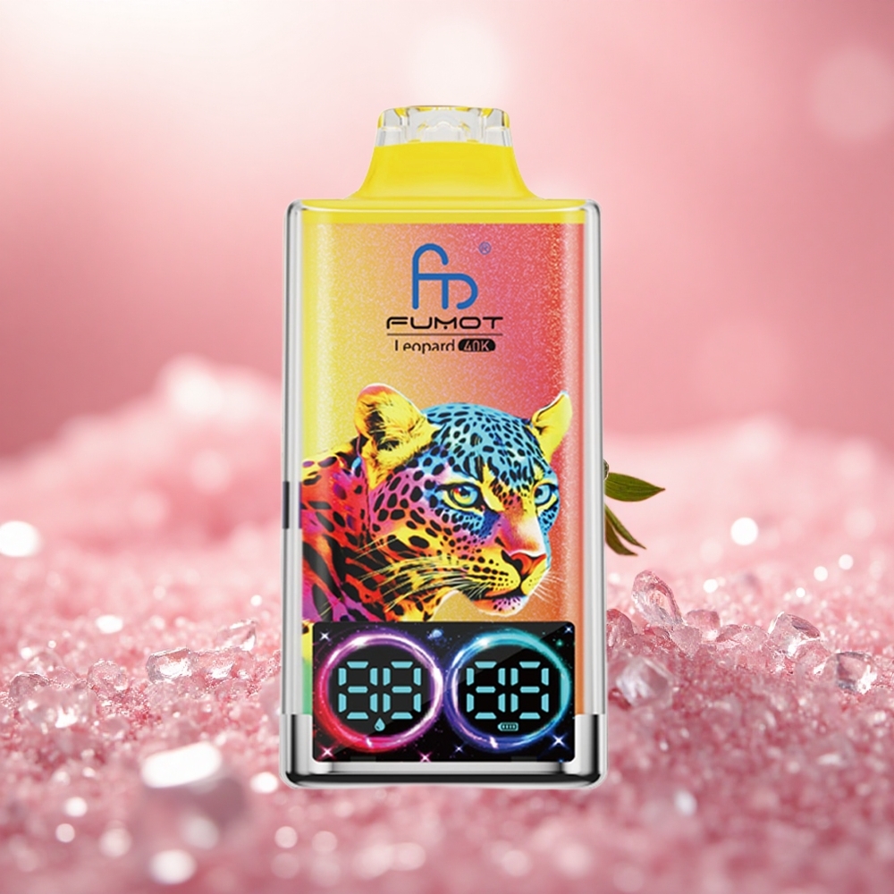 Strawberi Ais Fumot Leopard 40K Puff Dual Mesh