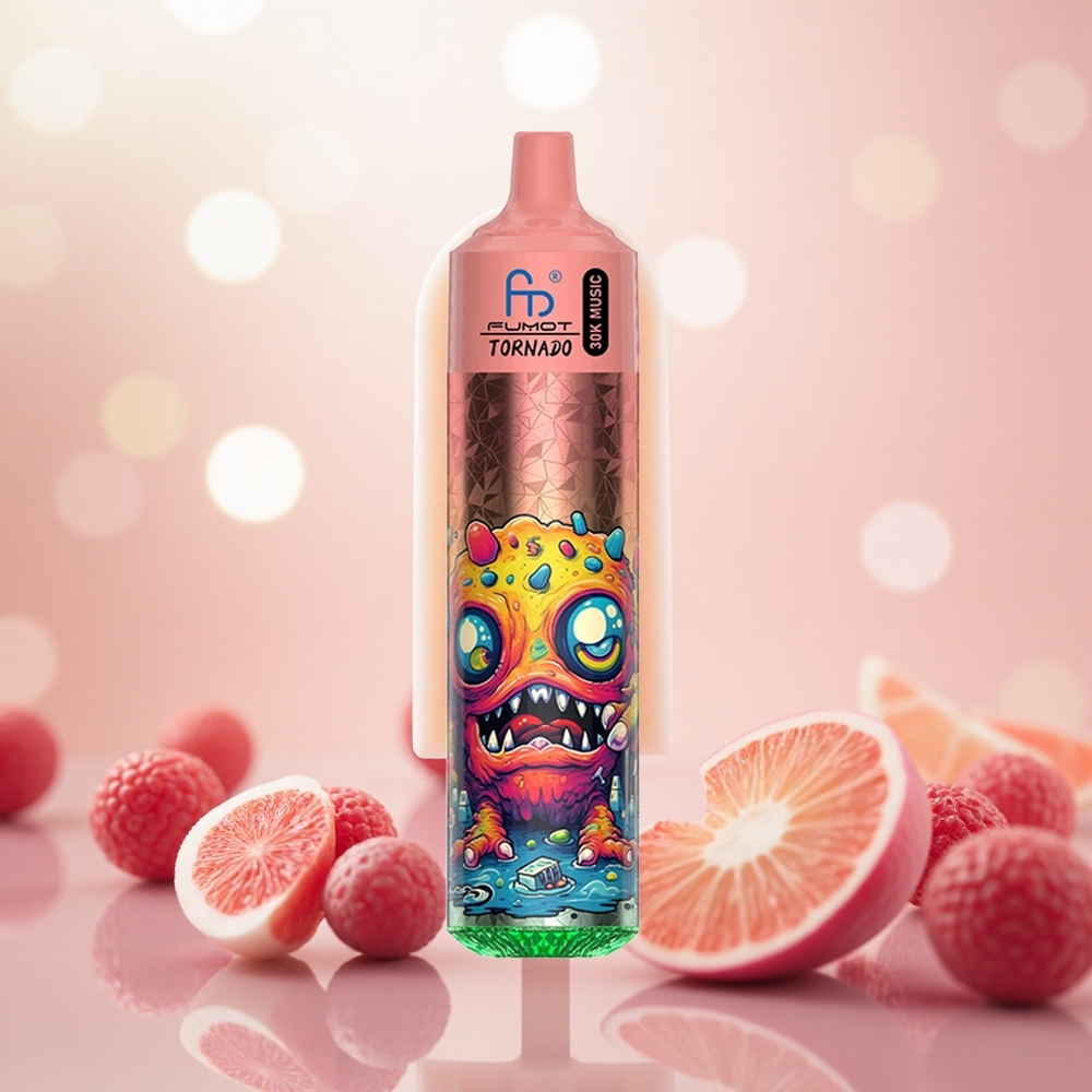 Coklat Vanila Fumot Randm Tornado 30,000 Puffs 30mL LED Display