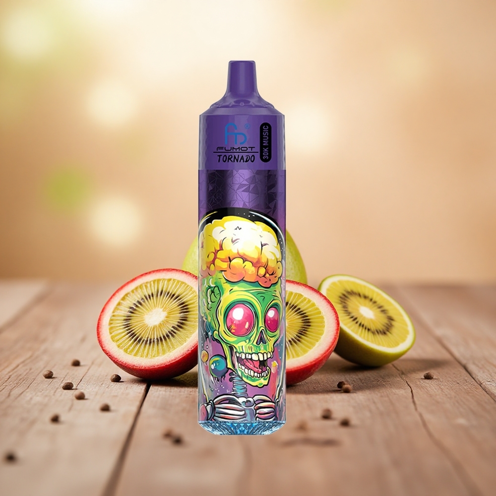 Kiwi Betik Jambu Fumot Randm Tornado 30000 Puff Paparan LED