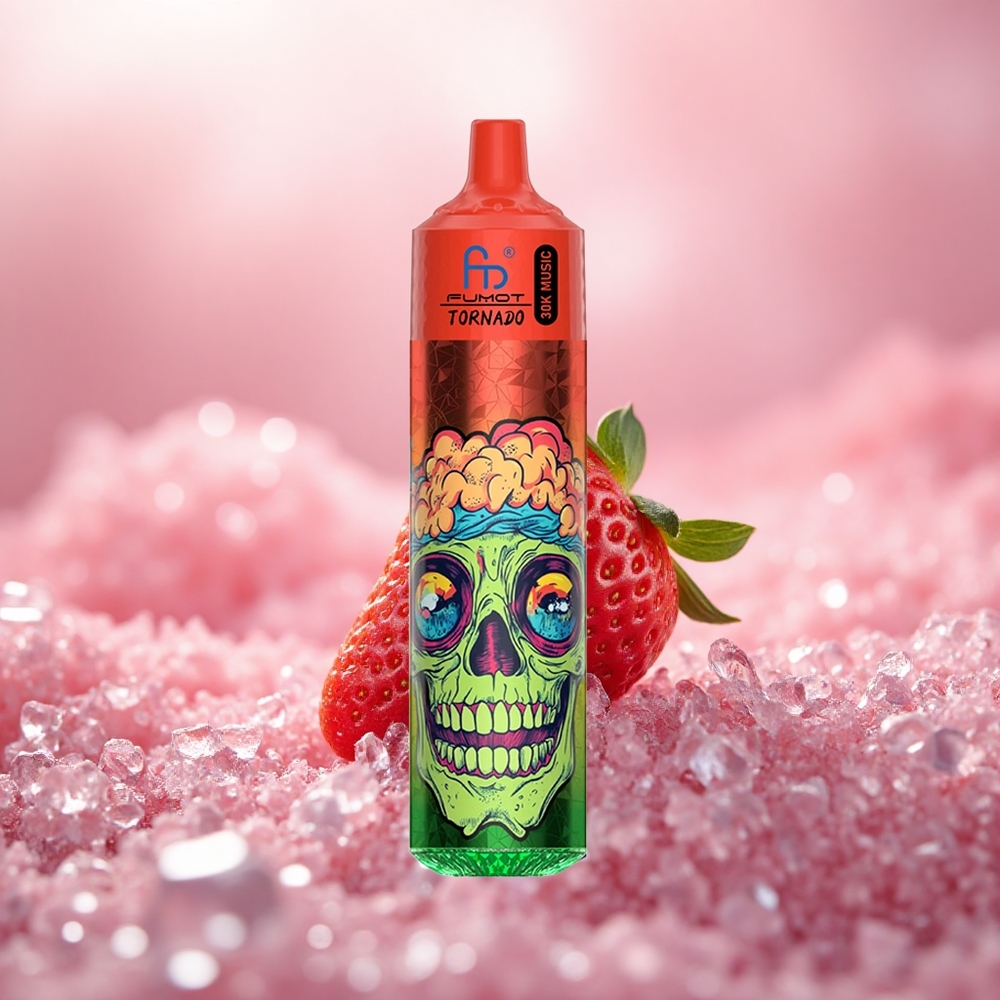 Strawberry Berry Ais Fumot Randm Tornado 30,000 Puff 30mL LED