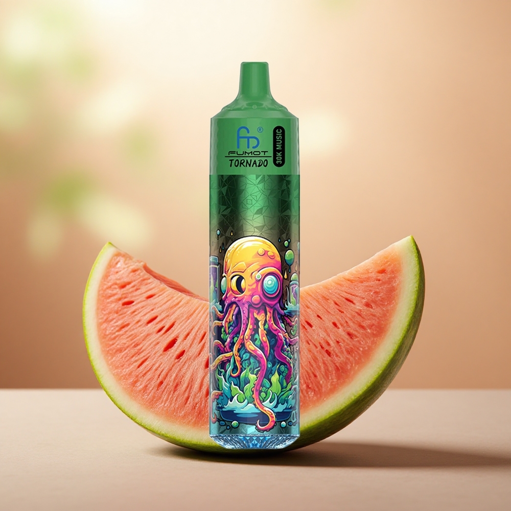 Tembikai Melon Fumot Randm Tornado 30000 Puff LED Paparan