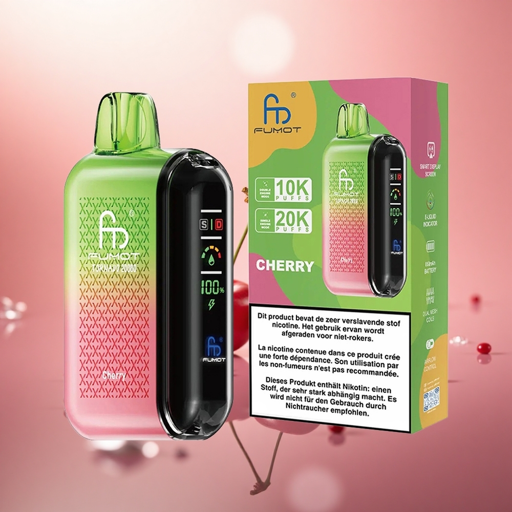 Cerry Fumot Tornado 20000 Hisap Kapasiti Cecair 20ml