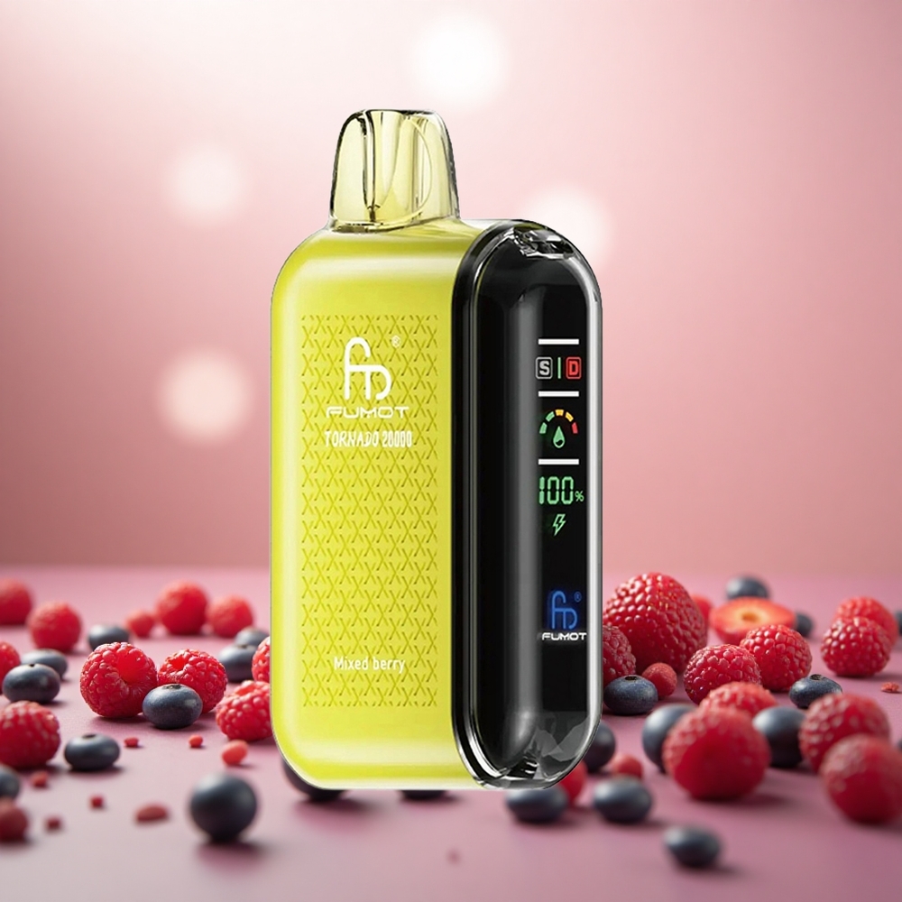Fumot Tornado Campuran Beri 20000 Puff Mod Enjin Tunggal