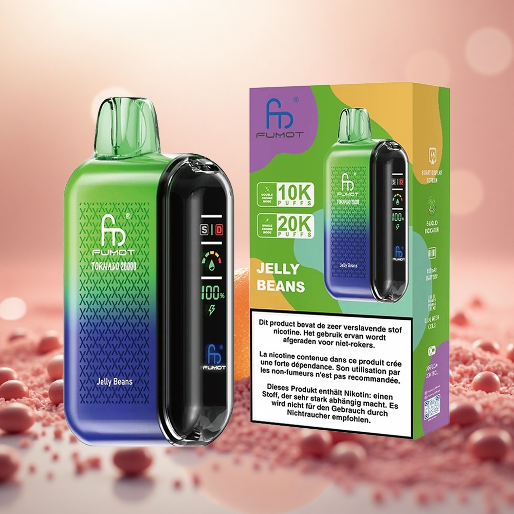 Jeli Kacang Fumot Tornado 20000 Puff Dual Mesh Coil