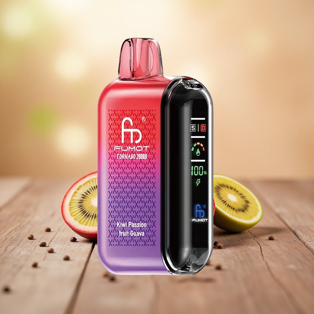 Kiwi Passion Fruit Guava Fumot Tornado 20000 Puff Dual Mesh Coil