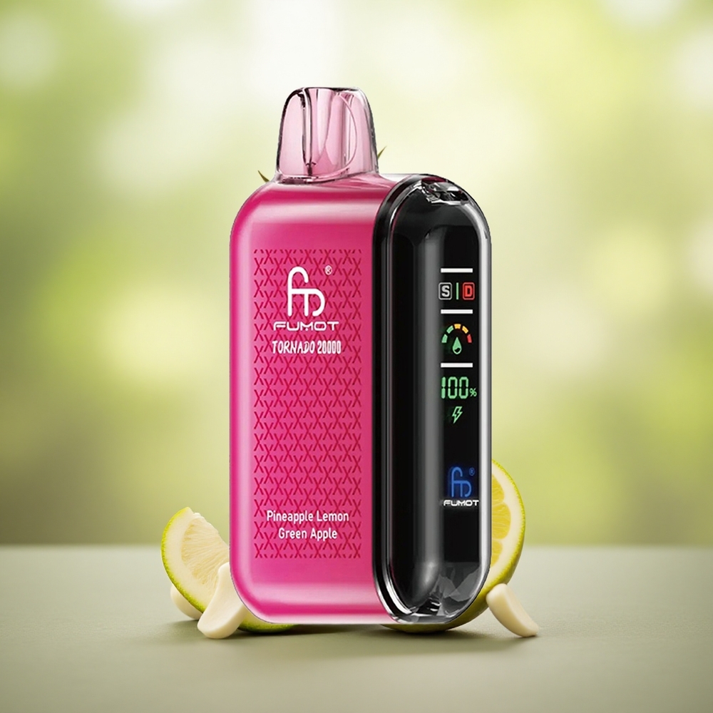 Nenas Limau Epal Hijau Fumot Tornado 20000 Puff Dual Mesh Coil