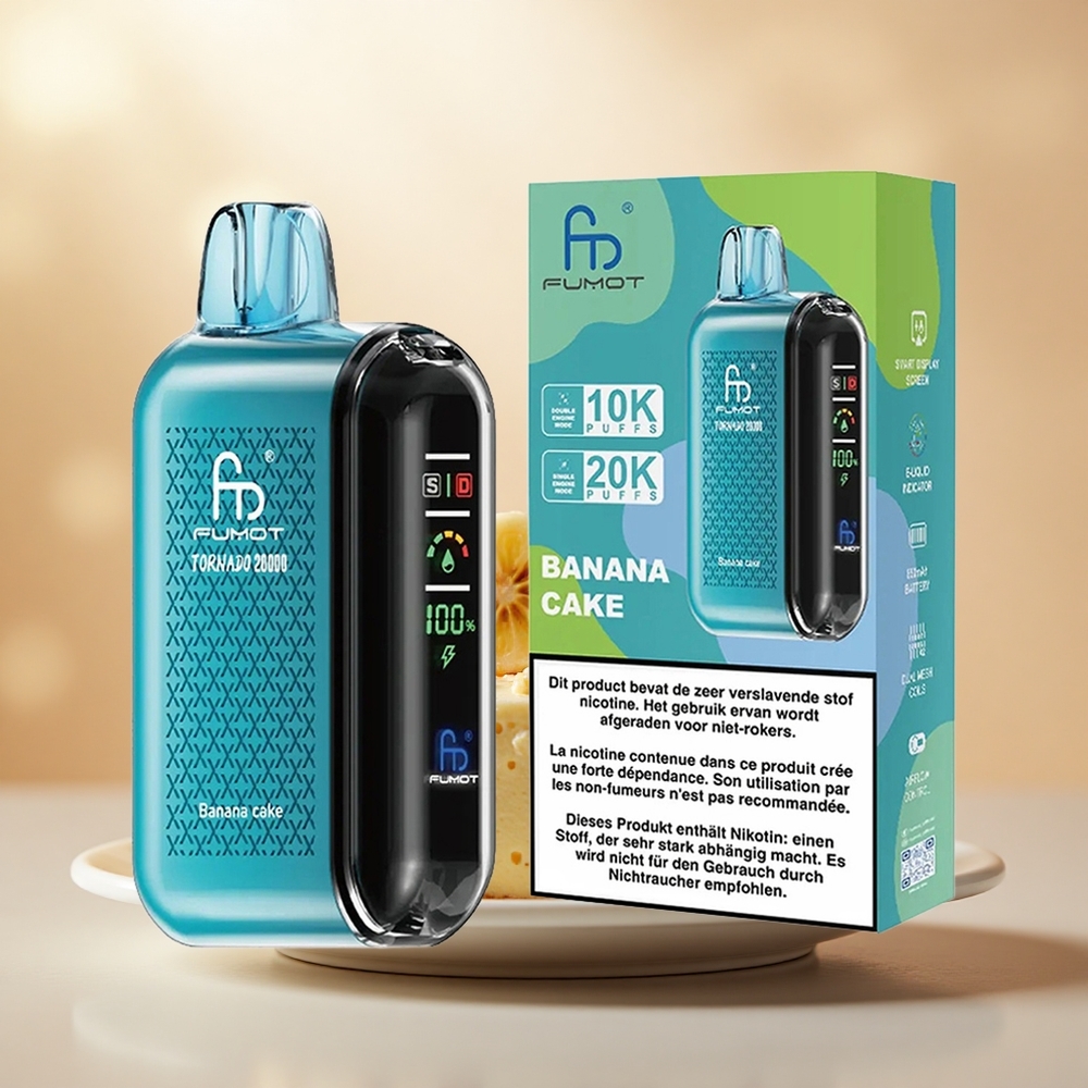 Pisang Kek Fumot Tornado 20000 Puff Dual Mesh Coil