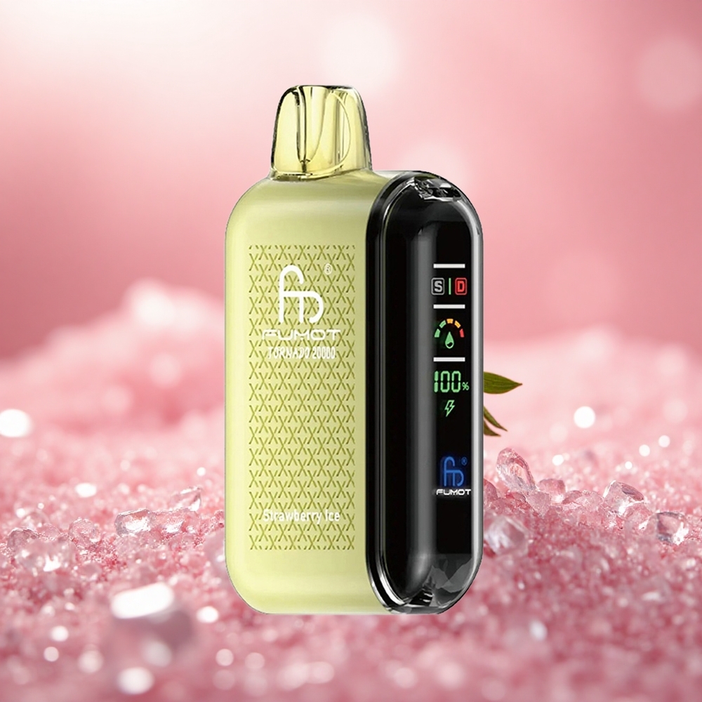 Strawberi Ais Fumot Tornado 20000 Puff Dual Mesh Coil
