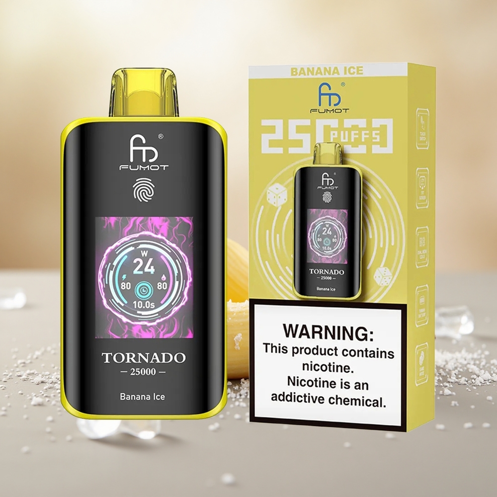 Ais Pisang Fumot Tornado 25000 Hisap Bateri 700mAh Boleh Dicas