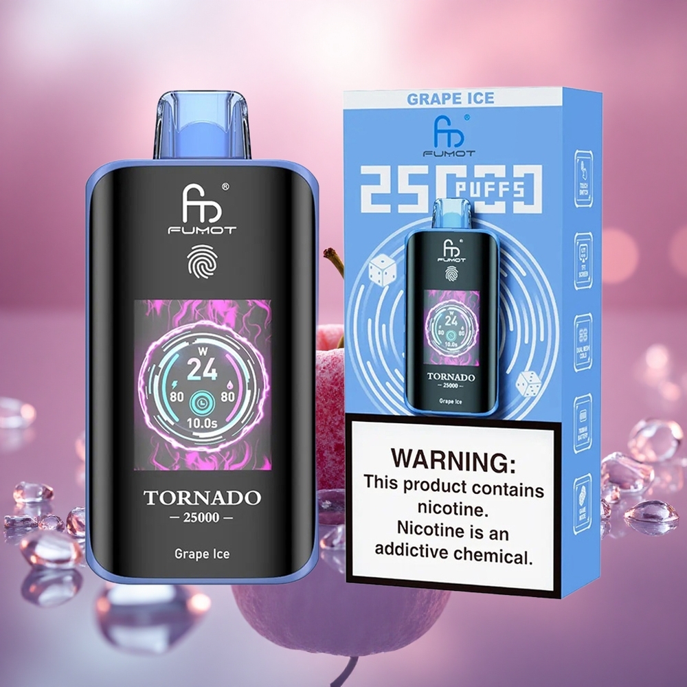 Anggur Ais Fumot Tornado 25000 Puffs Skrin HD