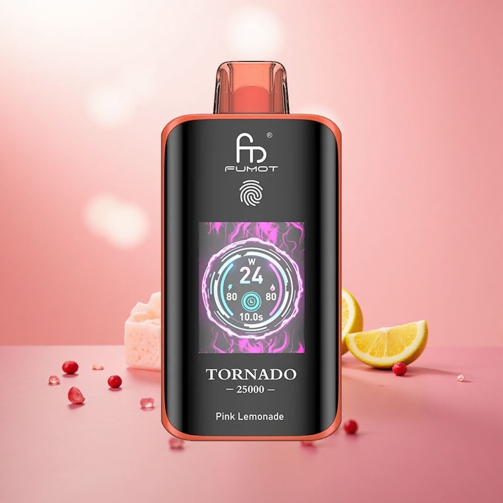 Lemonade Merah Jambu Fumot Tornado 25000 Hisap Bateri 700mAh
