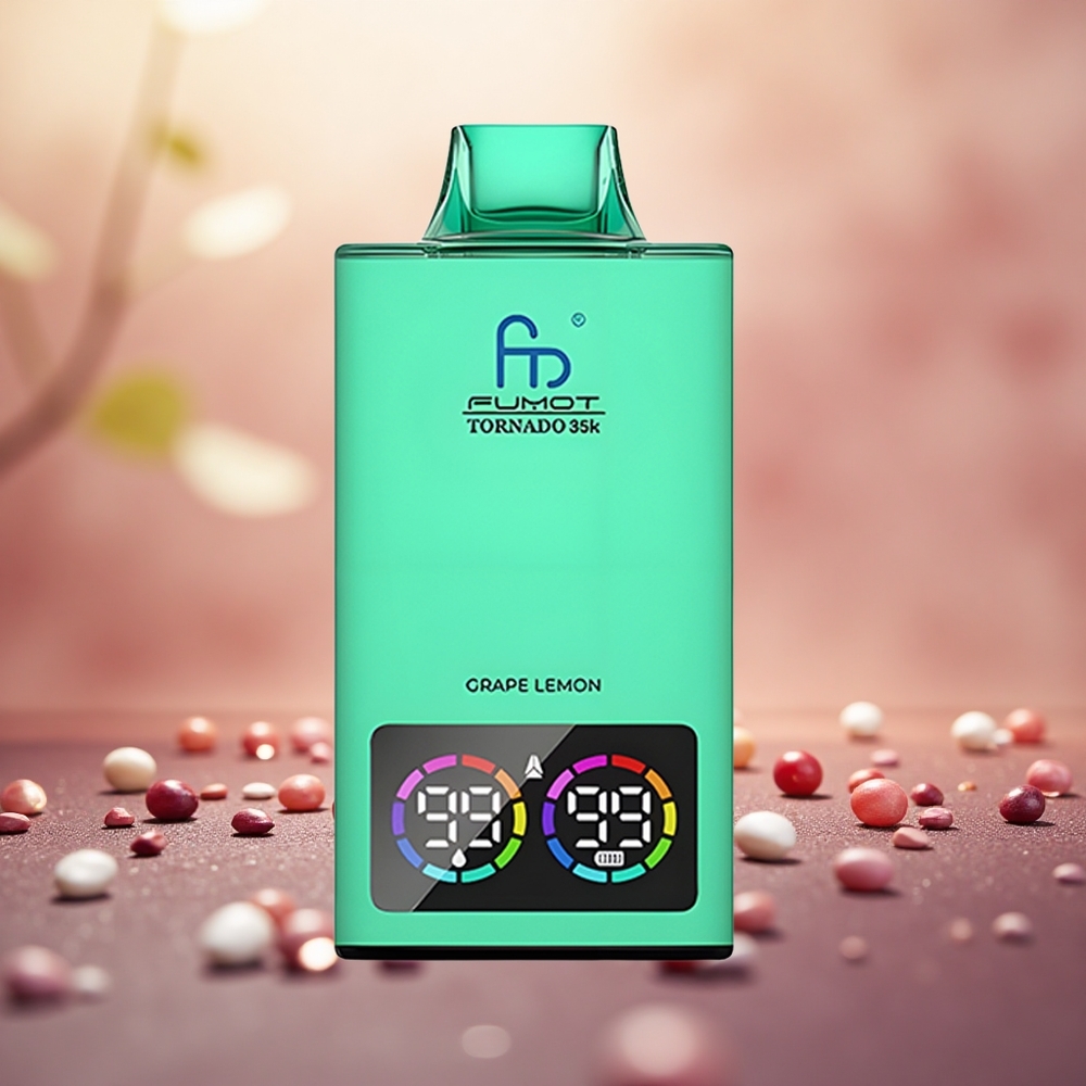 Anggur Lemon Fumot Tornado 35000 Puff Dual Mesh Coil