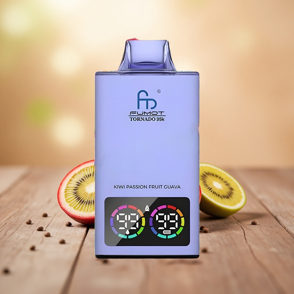 Kiwi Passion Fruit Guava Fumot Tornado 35000 Puff Dual Mesh Coil