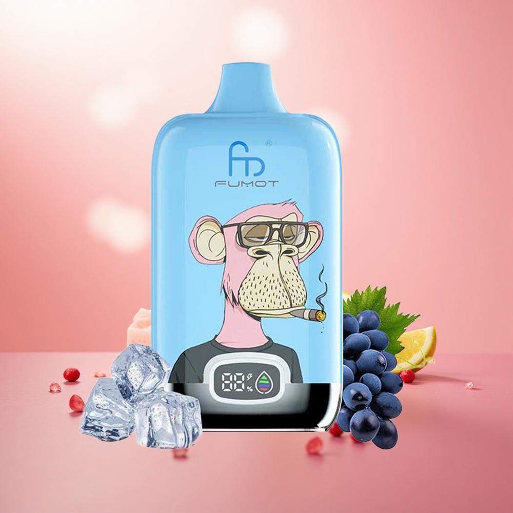 Lemonade Merah Jambu Fumot Tornado Digital Box 12000 Puffs 20ml Mesh Coil