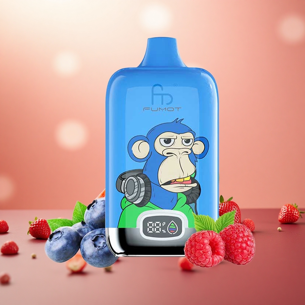 Strawberi Tembikai Fumot Tornado 12000 Puff 20ml E-Cecair MTL Tarik Aktif