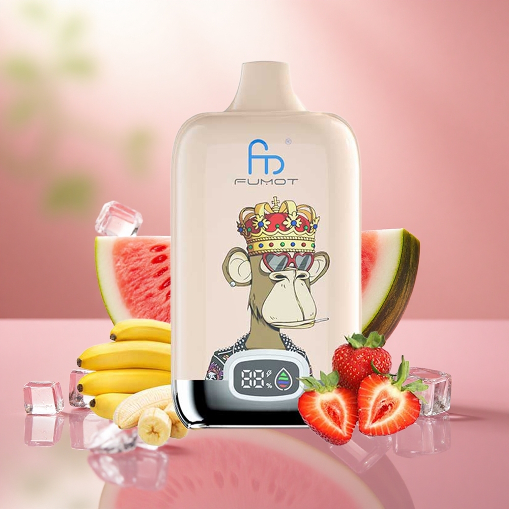 Tembikai Ais Fumot Tornado Digital Box 12000 Puffs 20ml Mesh Coil Type-C MTL