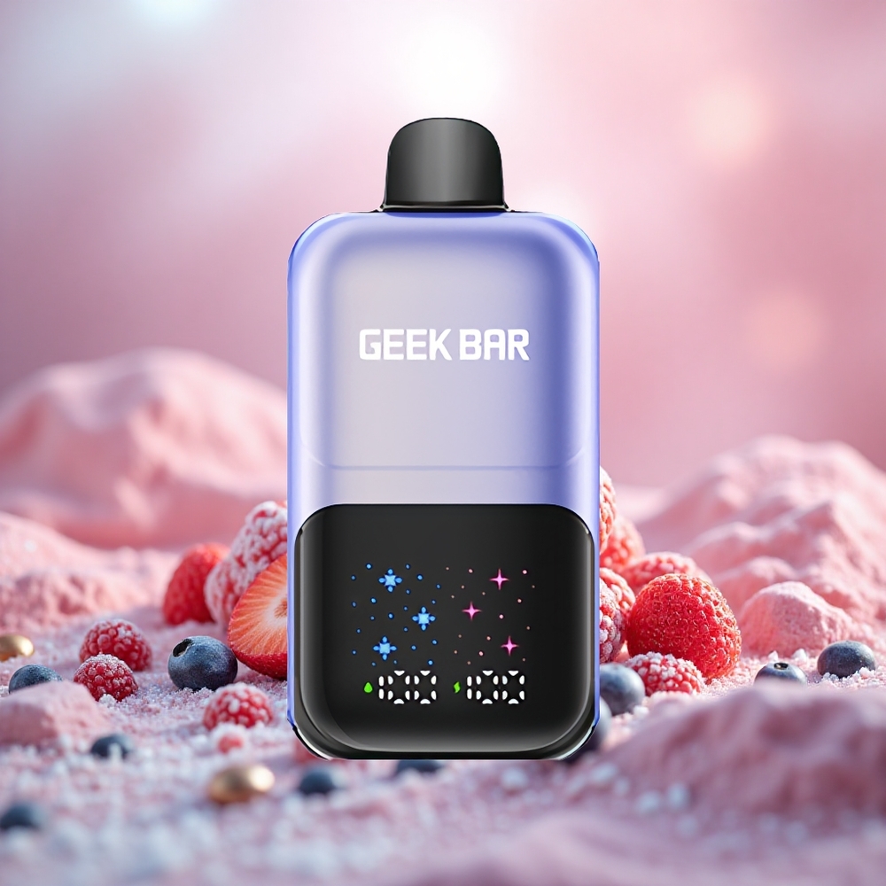 Campuran Beri Ais Geek Bar 2GO Siri Dua 50000 Puff Skrin Besar Interaktif