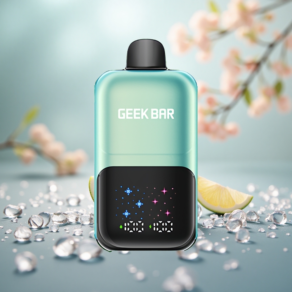 Cool Mint Ice GEEK BAR 2GO Dua Series 50000 Puff Skrin Besar Interaktif