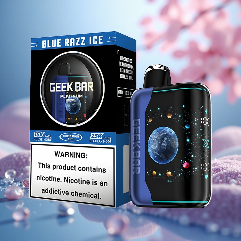 Ais Razz Biru GEEK BAR Platinum Edition 25000 Puff