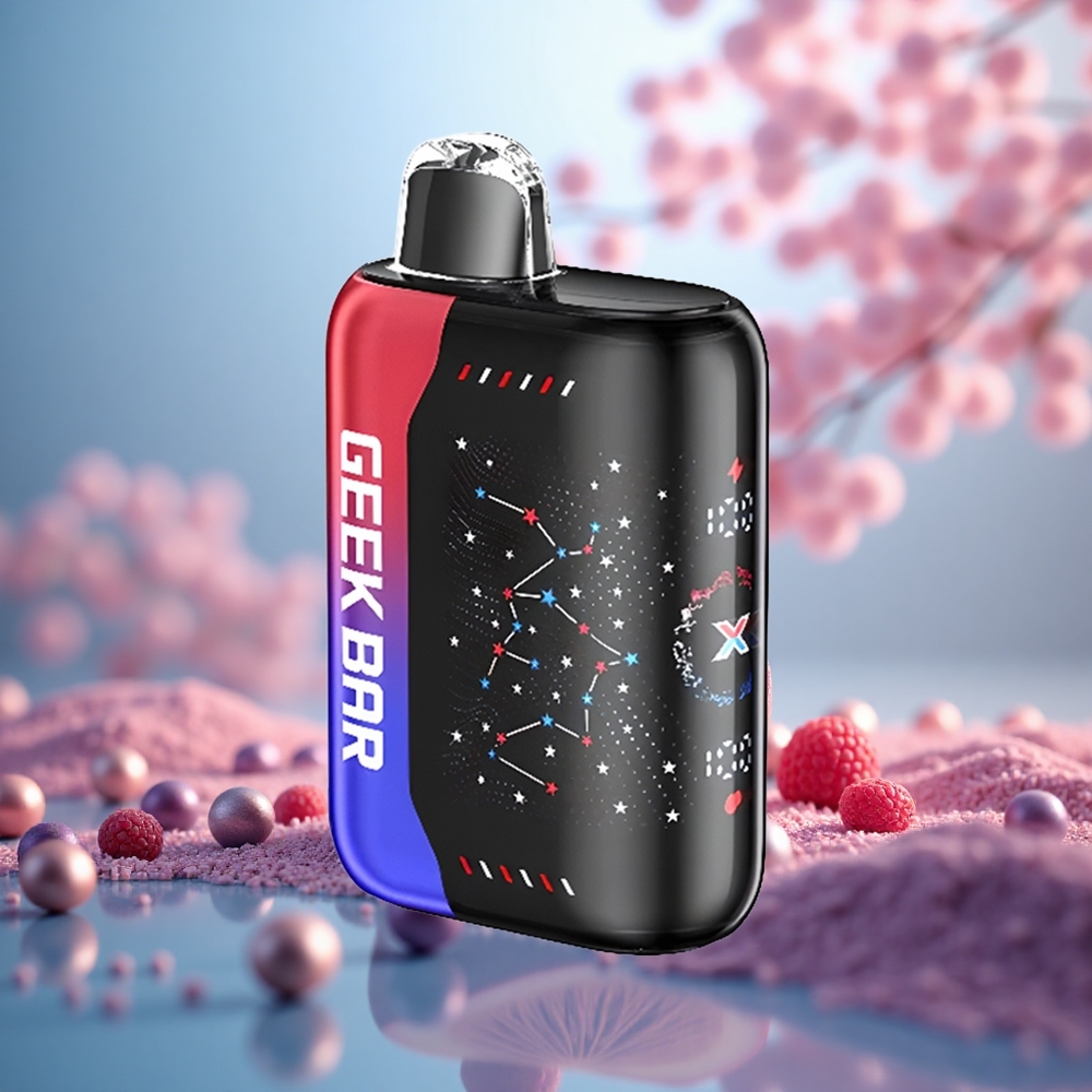 Gula Tarik Klasik GEEK BAR Pulse X 25000 Puffs Edisi Patriot dengan Skrin Penunjuk Melengkung 3D