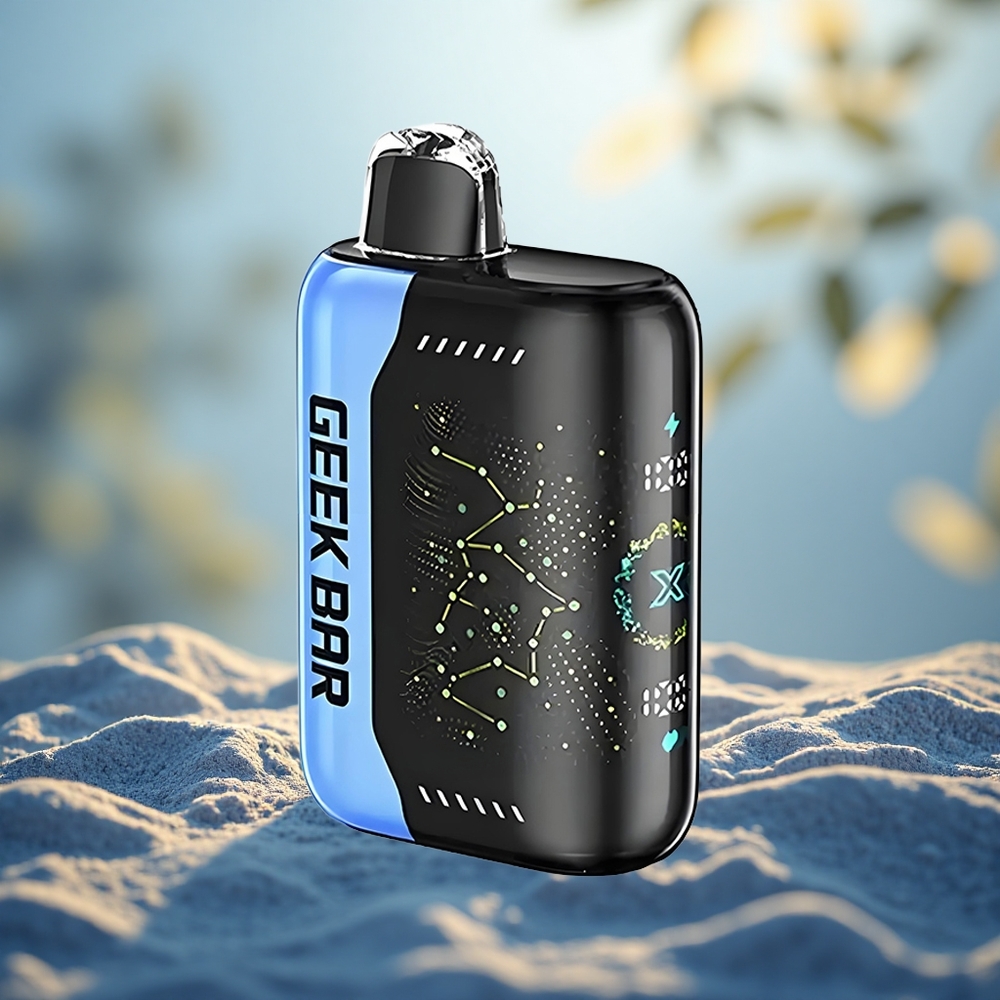 Mangga-Nanas GEEK BAR Pulse X 15000 Puff Tanpa Nikotin dengan Skrin Penunjuk Melengkung 3D