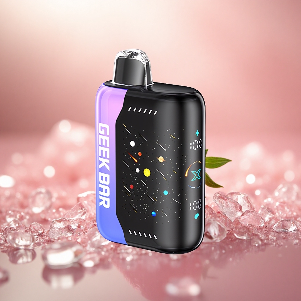 Strawberi Kiwi Ais GEEK BAR Pulse X 42K Puffs Meteor Edition Gegelung Dwi Mesh
