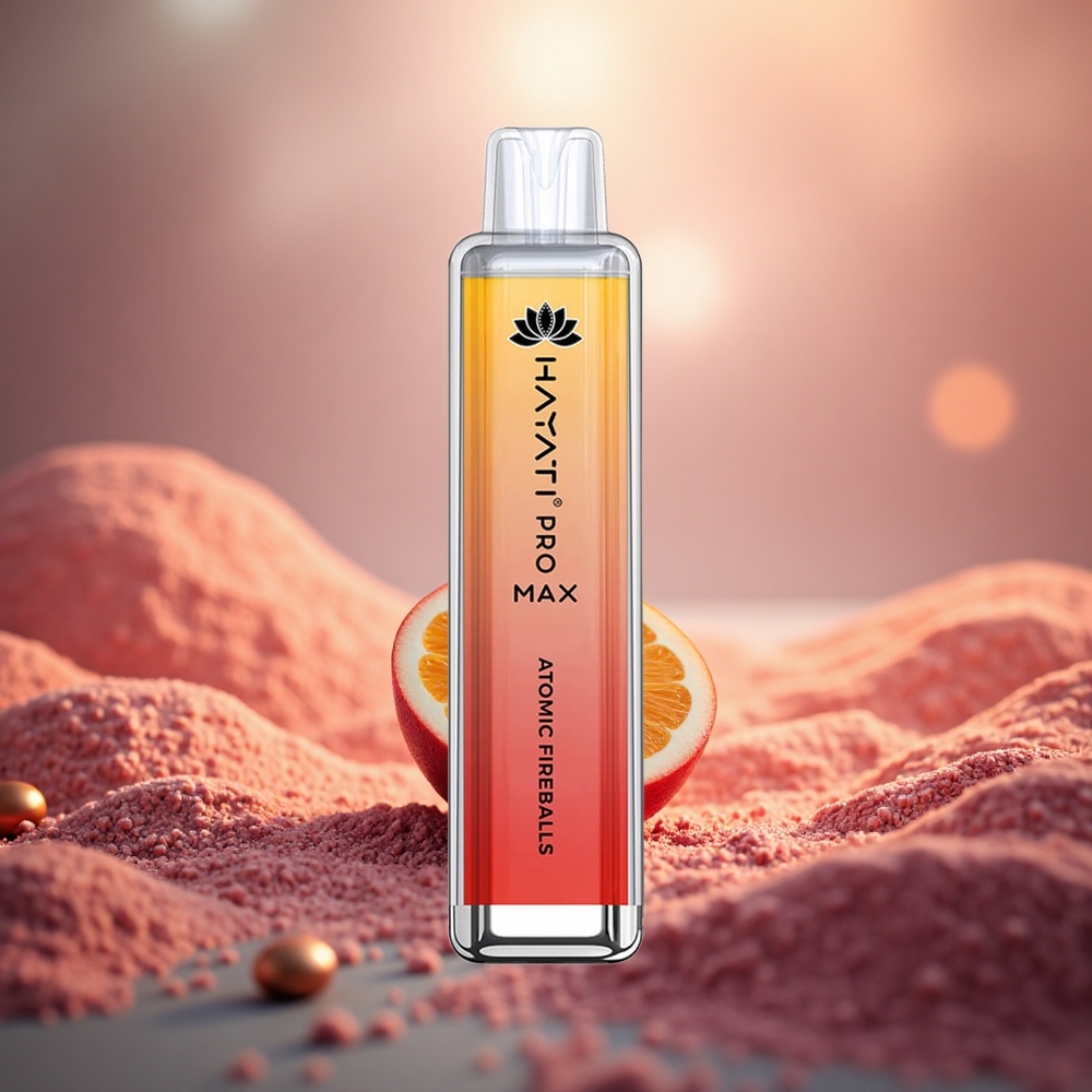 Api Bomba Hayati Pro Max 4000 Puffs Vape Sekali Pakai Dwi Gegelung LED