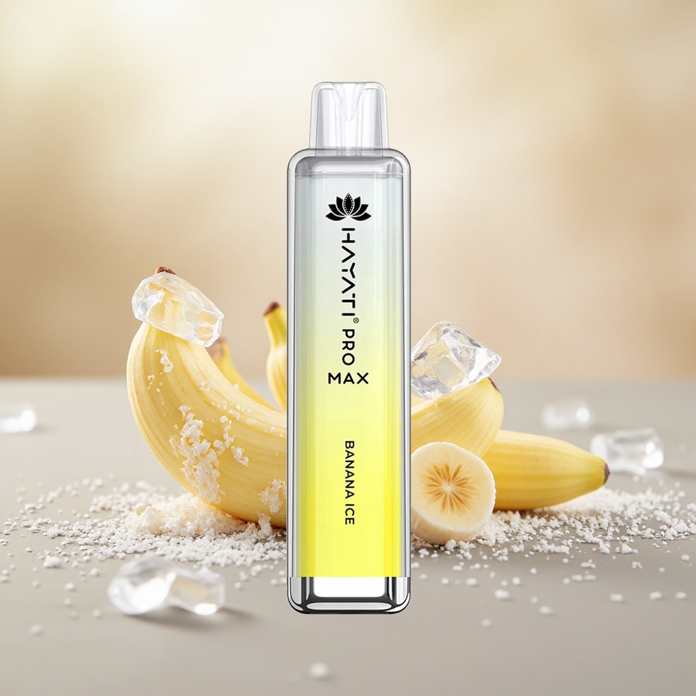 Banana Ais Hayati Pro Max 4000 Puff Gegelung Dwi 1.1 Ohm Mesh