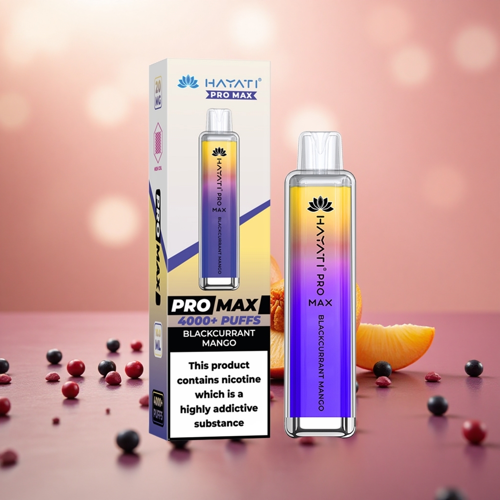 Blackcurrant Mango Hayati Pro Max 4000 Puffs Bateri Boleh Dicas Semula