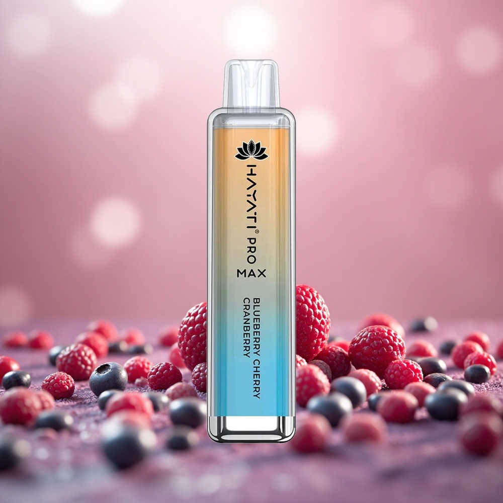 Blueberry Cherry Cranberry Hayati Pro Max 4000 Puffs 1400mAh Bateri Boleh Dicas Semula Vape Sekali Pakai