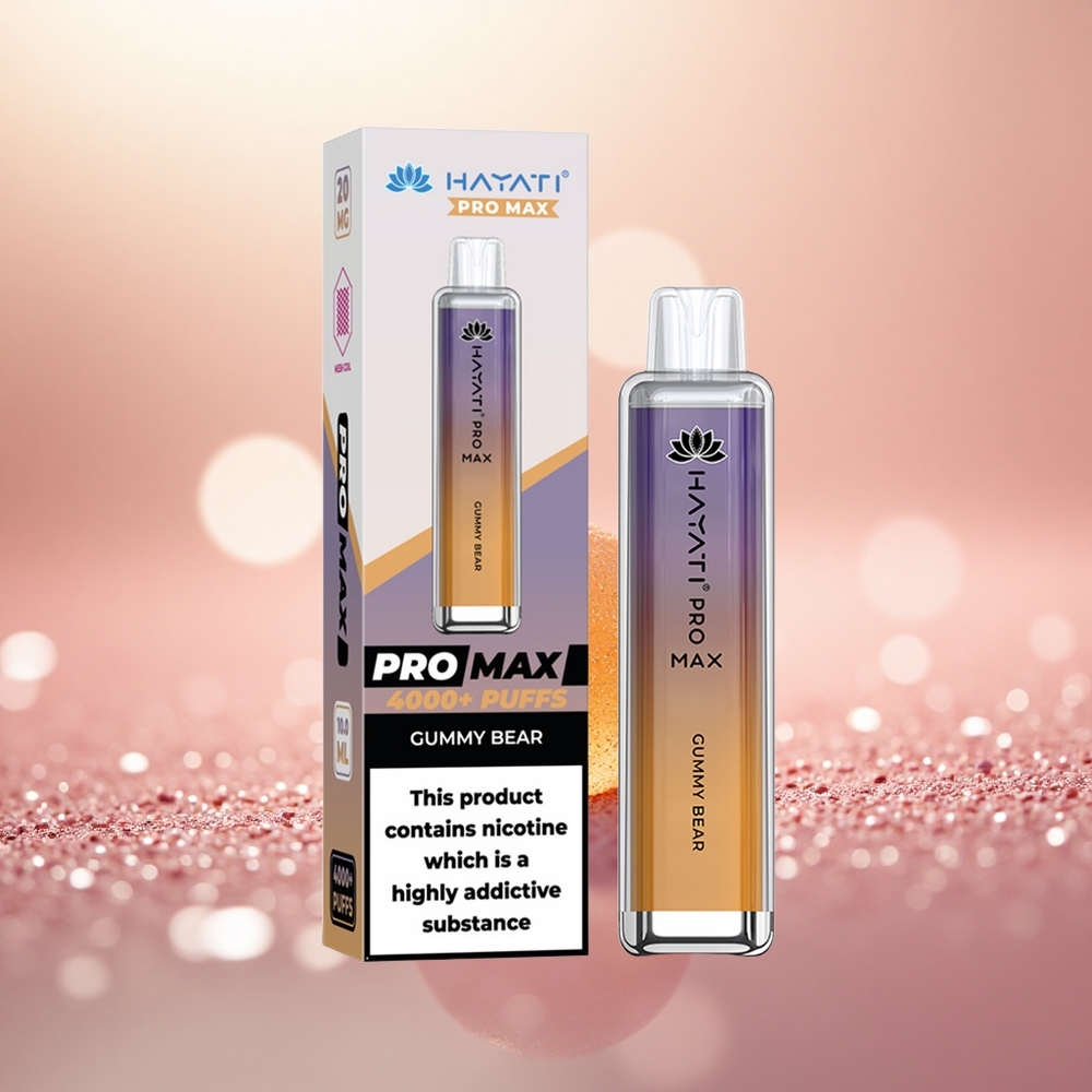 Gummy Bear Hayati Pro Max 4000 Puff Gegelung Dwi Mesh