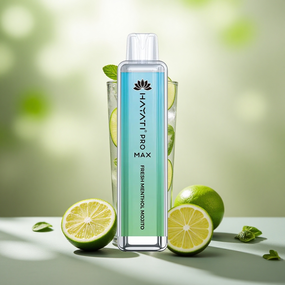 Menthol Mojito Segar Hayati Pro Max 4000 Hisapan Gegelung Dwi 1.1 Ohm Mesh