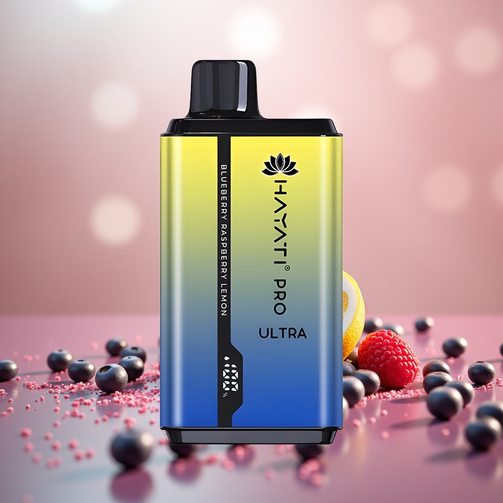 Biru Raspberry Lemon Hayati Pro Ultra 15000 Puffs