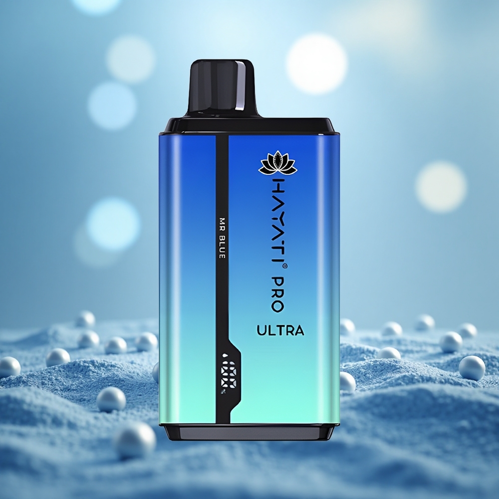 Blueberry Mint Hayati Pro Ultra 15000 Puffs Vape Sekali Pakai Mr Blue
