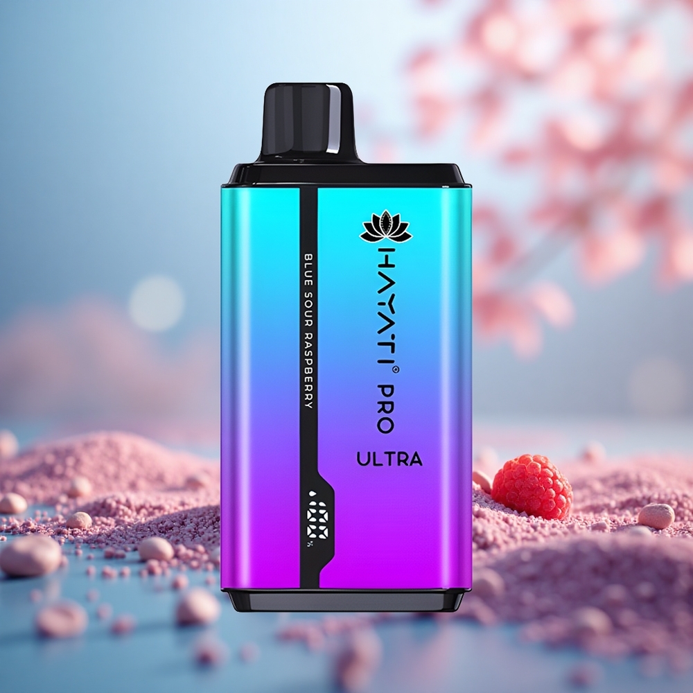 Raspberi Masam Biru Hayati Pro Ultra 15000 Puff 12ml