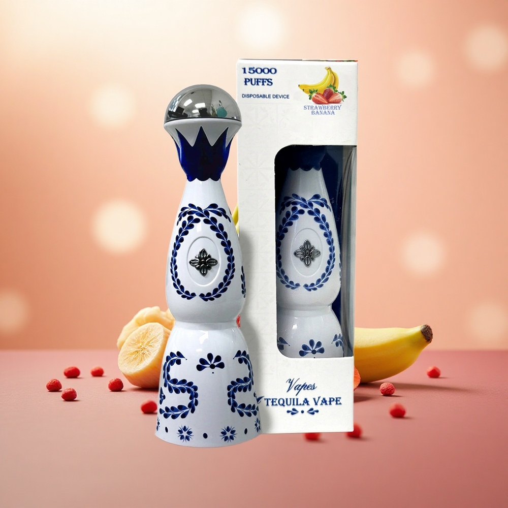 Strawberry Pisang Humo Azul 15000 Hisapan USB-C Rechargeable