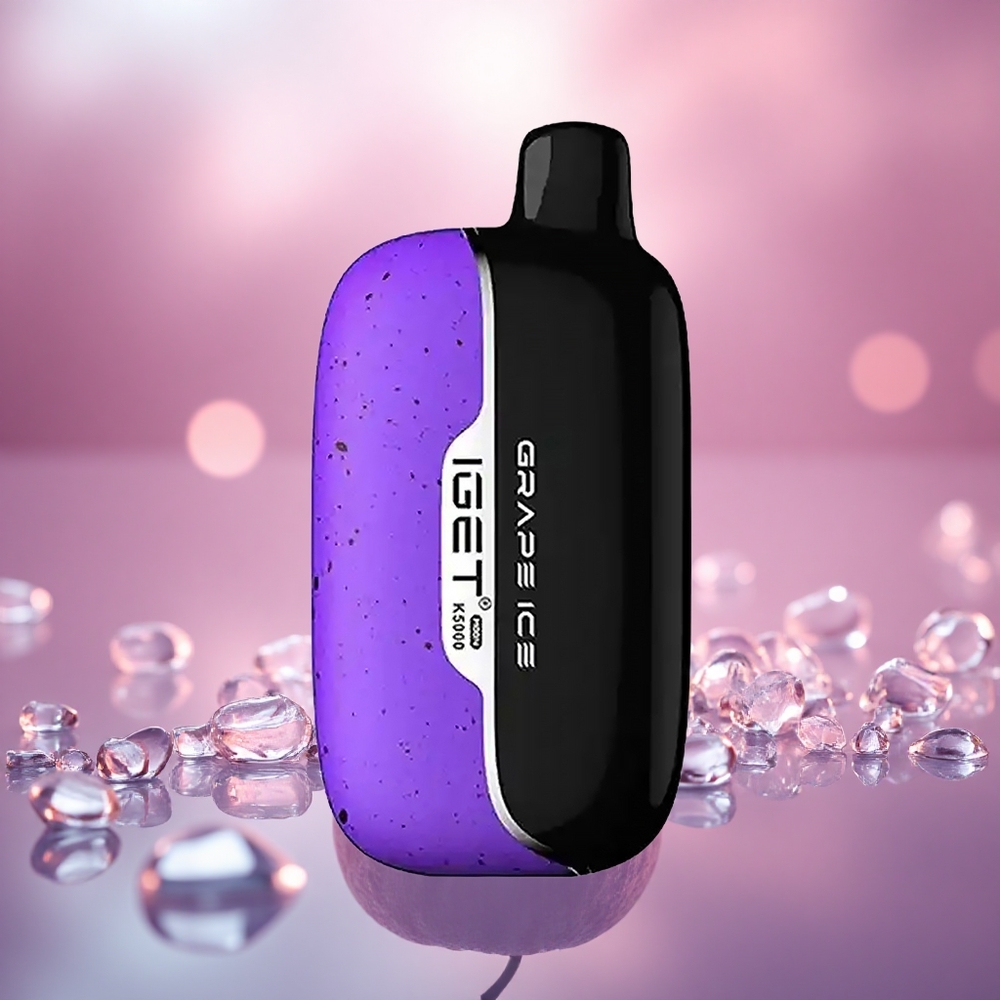 Ais Anggur IGET Moon 5000 Puff Saiz 49.5x25.3x99.4 mm