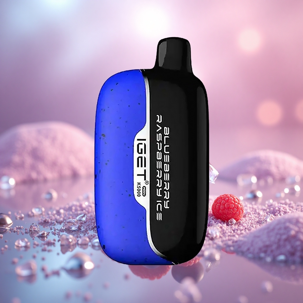 Biru Raspberry Ais IGET Moon 5000 Puff PC