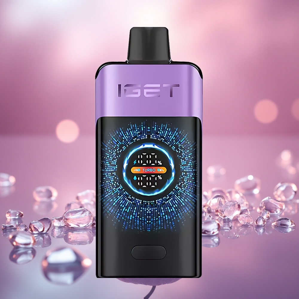 Ais Anggur IGET ONE 12000 Puffs Skrin Warna Lengkung Besar