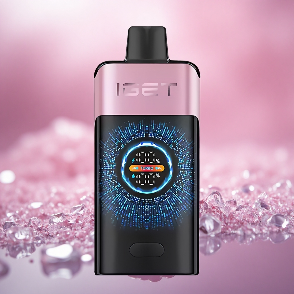 Blackberry Ais IGET ONE 12000 Puffs Skrin Warna Melengkung Besar