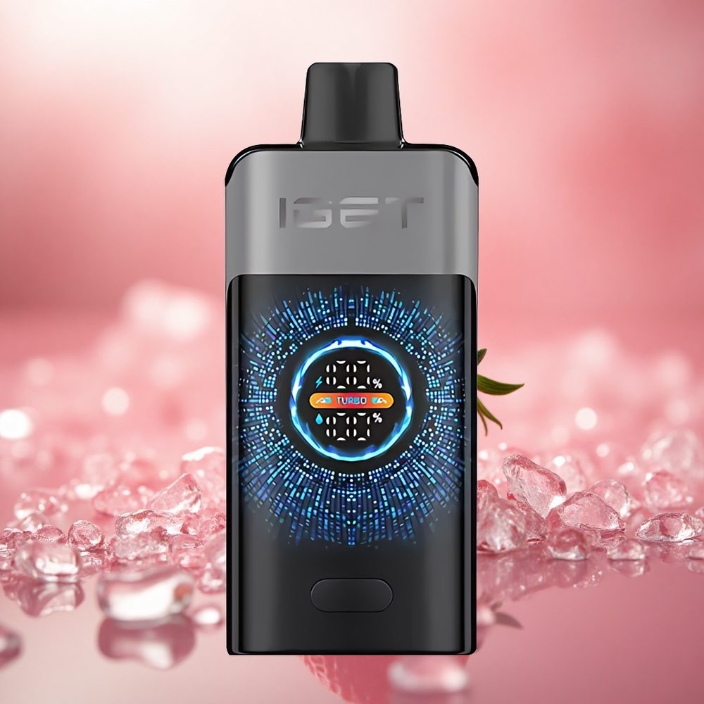 Strawberry Watermelon Ice IGET ONE 12000 Puffs Skrin Warna Melengkung Besar