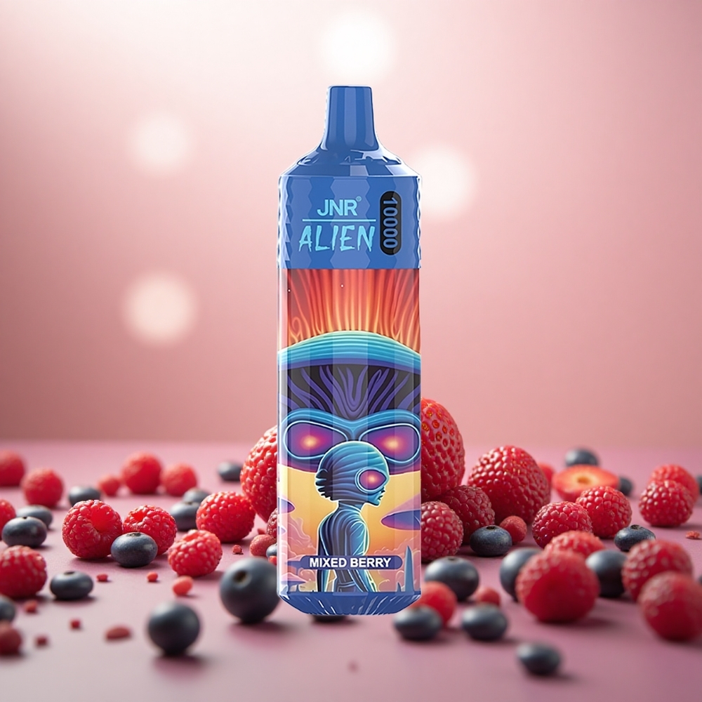 Beri Campuran JNR Alien 10000 Puffs LED RGB
