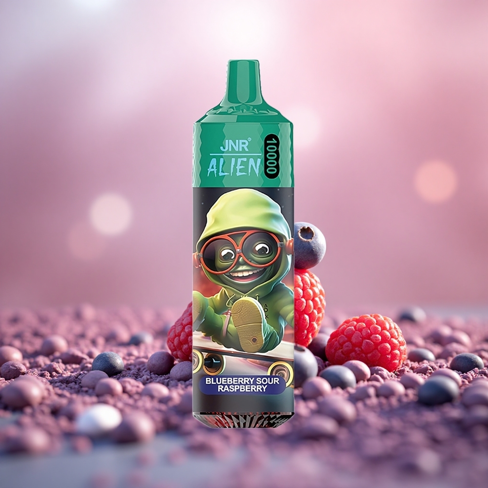 Bluberi Masam Rasberi JNR Alien 10000 Puffs LED RGB