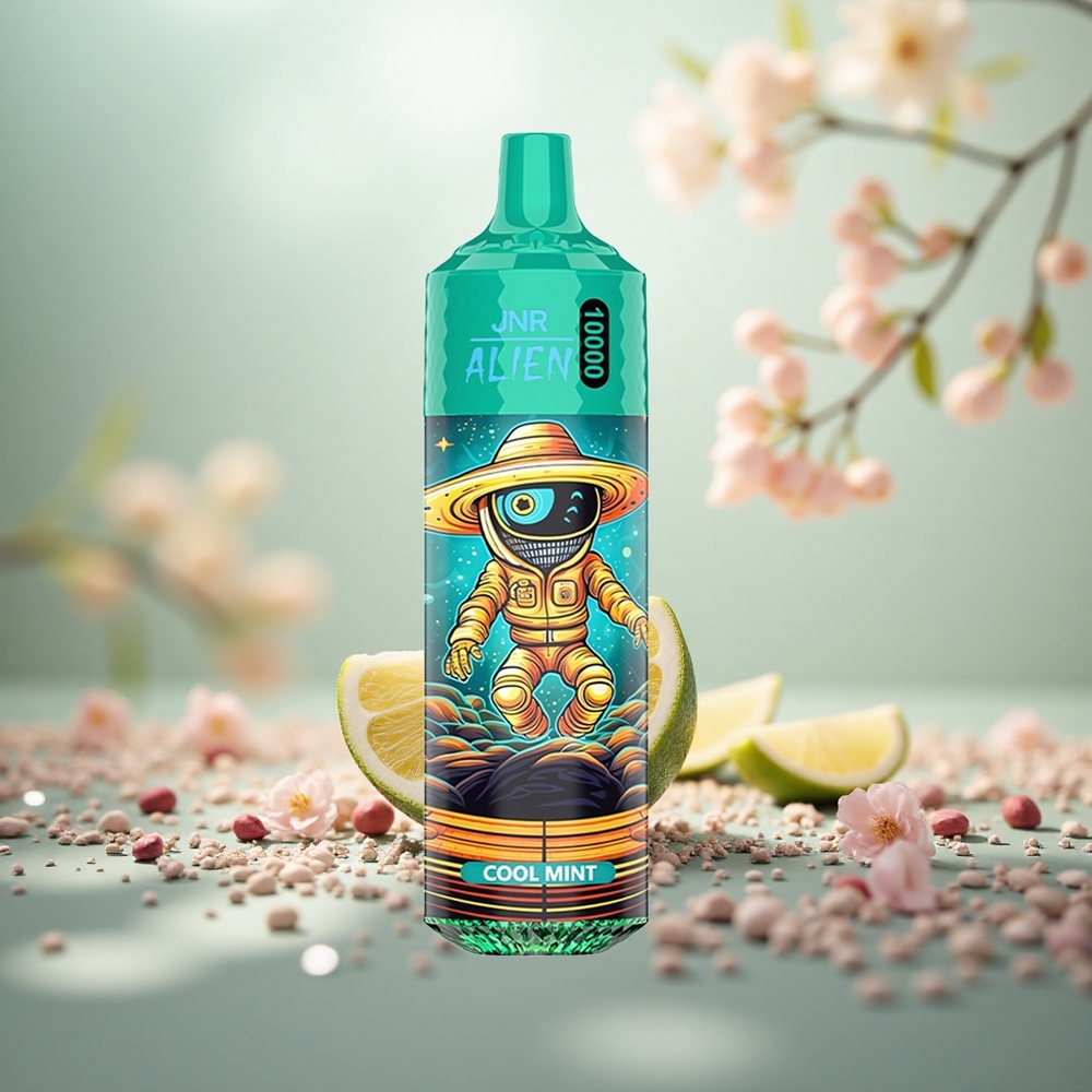 Cool Mint JNR Alien 10000 Puffs LED Sporty
