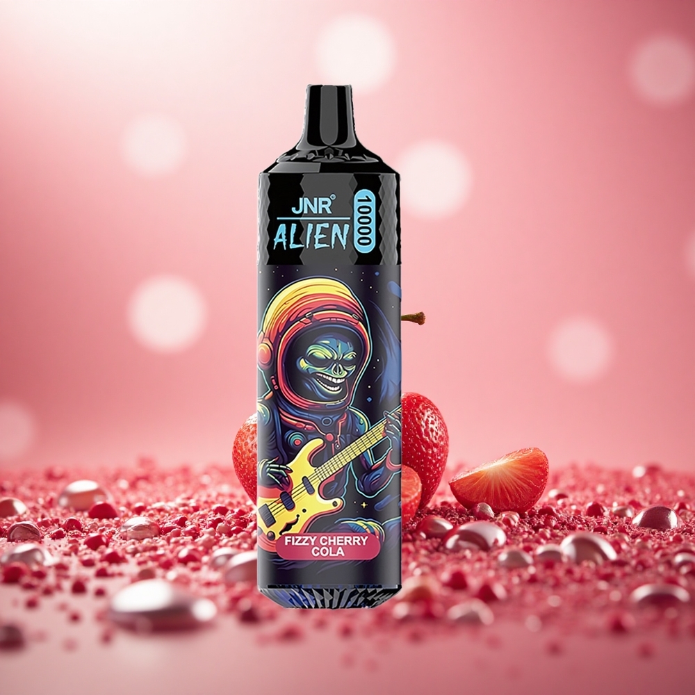 Kombinasi Rasa Fizzy Cherry Cola JNR Alien 10000 Puffs LED (RGB)