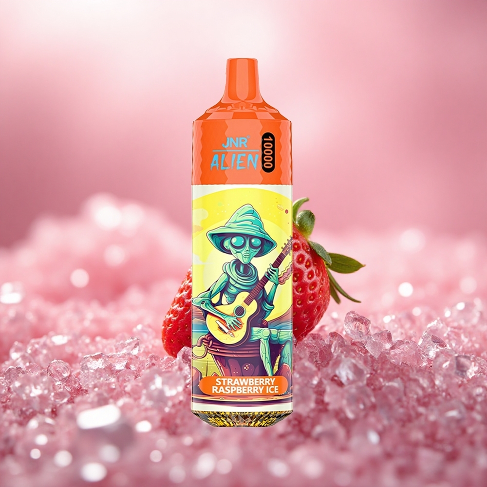 Strawberi Raspberi Ais JNR Alien 10000 Puffs LED RGB