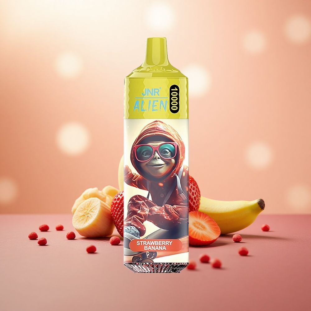 Strawberry Pisang JNR Alien 10000 Puffs LED RGB