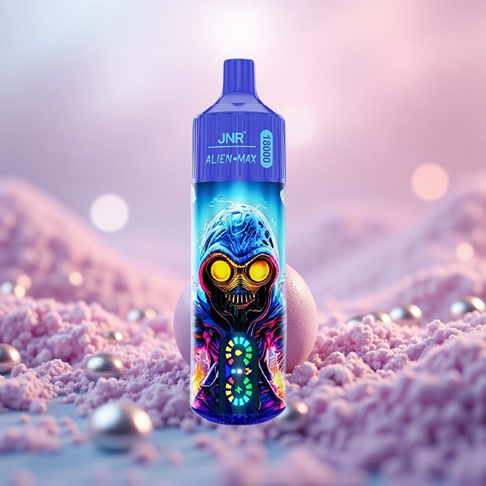 Blueberry Bubblegum JNR Alien Max 18000 Puffs Gegelung Dwi Mesh