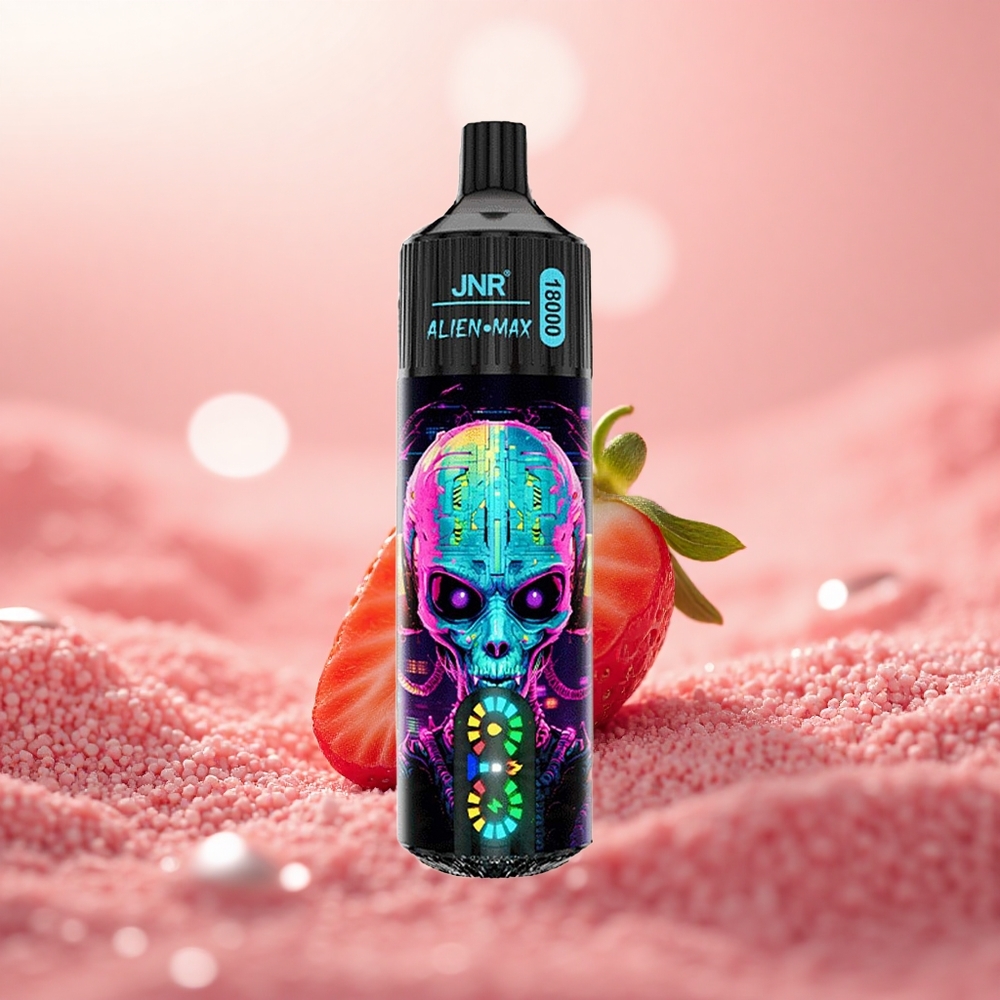 Strawberi Hubba Bubba JNR Alien Max 18000 Puff Gegelung Dwi Mesh